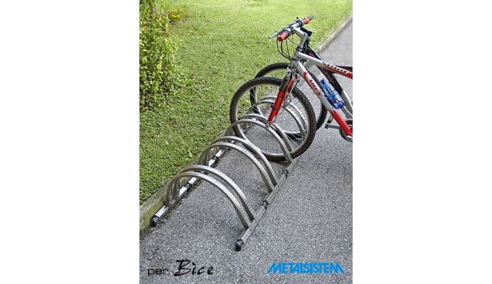 Portabiciclette in acciaio inox