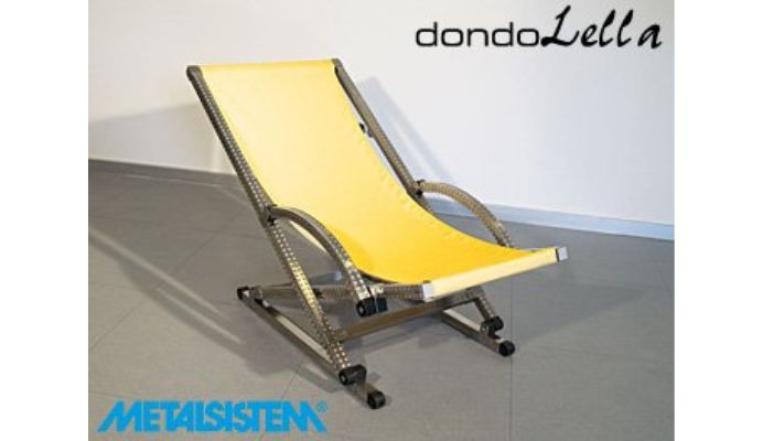 Sdraio a dondolo in acciaio inox