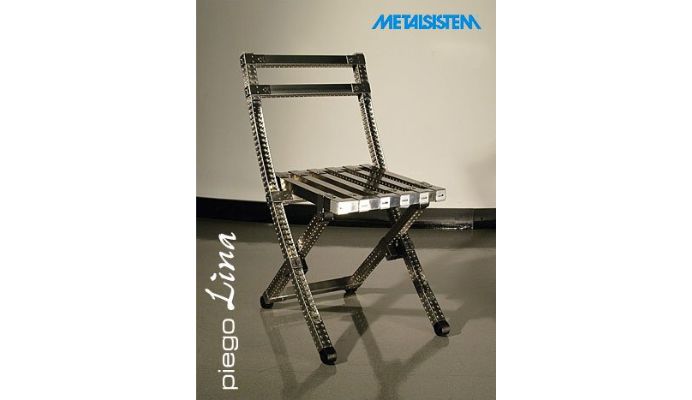 Sedia pieghevole in acciaio inox